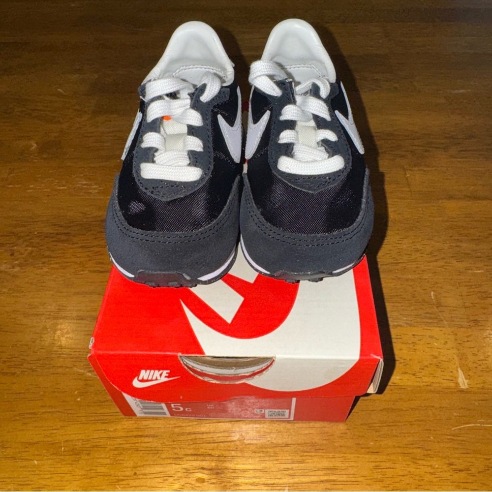 Nike Waffle Trainer 2 TD Black Toddlers Shoes Size 5c DC6479 001 New In Box